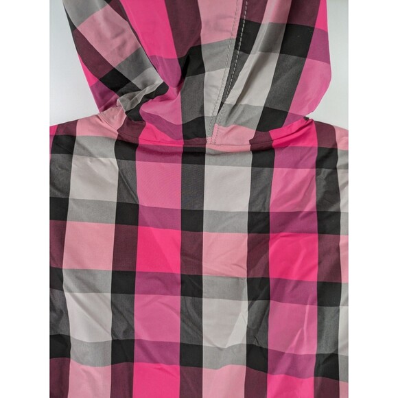 The North Face Girls Large 14/16  Puffer Jacket Reversible Down Pink Plaid - Picture 9 of 16